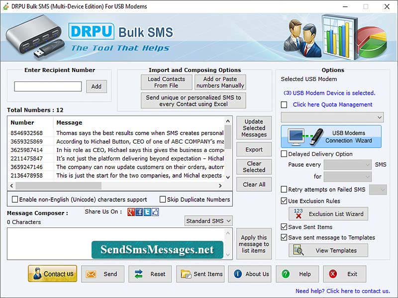 Multi USB Modem SMS Sender 6.2.1.2 full
